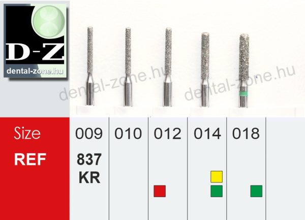 837KR Gyémánteszköz henger alakú, korona előkészítéshez