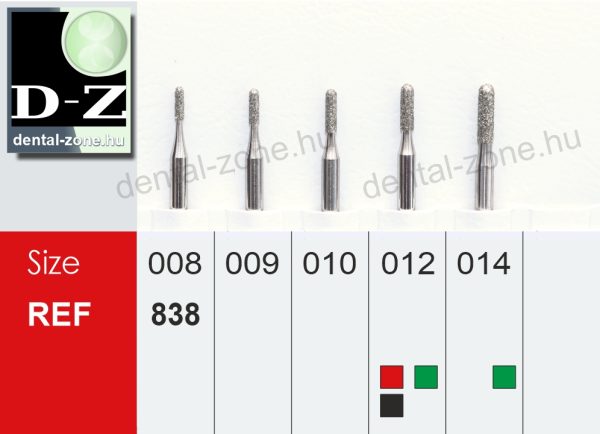 838 Gyémánteszköz kerek henger alakú, üreg előkészítéshez