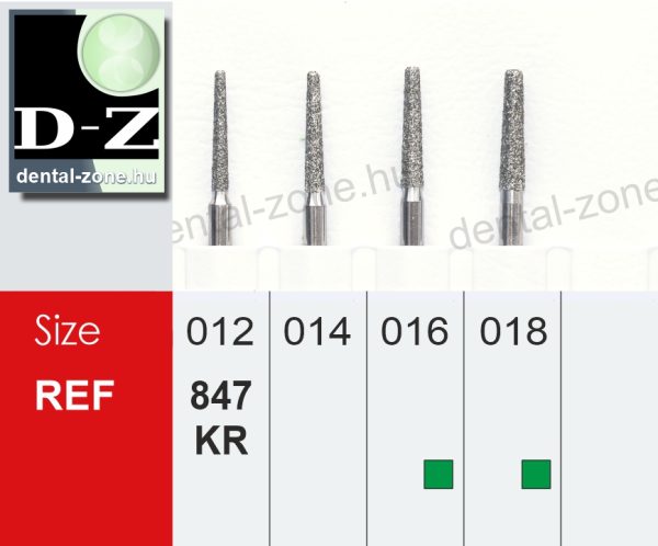 847KR Gyémánteszköz kúpos alakú, korona előkészítéshez