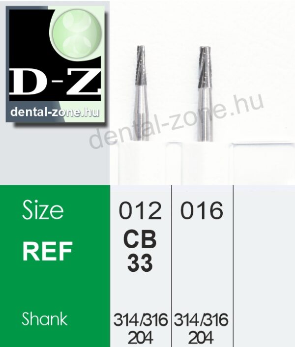 CB33 Szájsebészeti fúró kúpos alakú, szájsebészeti beavatkozáshoz